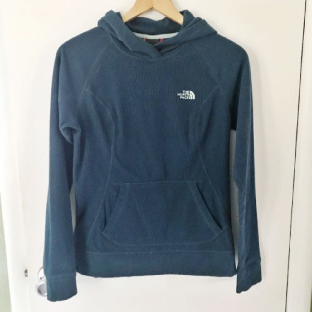 The North Face Womens Hoodie Size S Blue Long Sleeve Sweatshirt Top